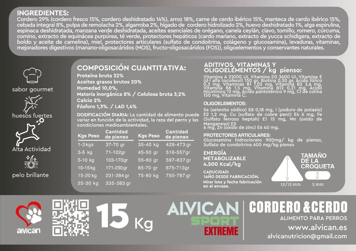 ALVICAN SPORT EXTREME 15 KG