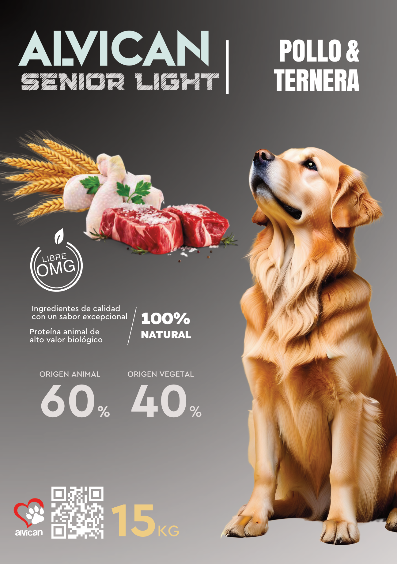 ALVICAN A4 solo 15kg kg SENIOR front