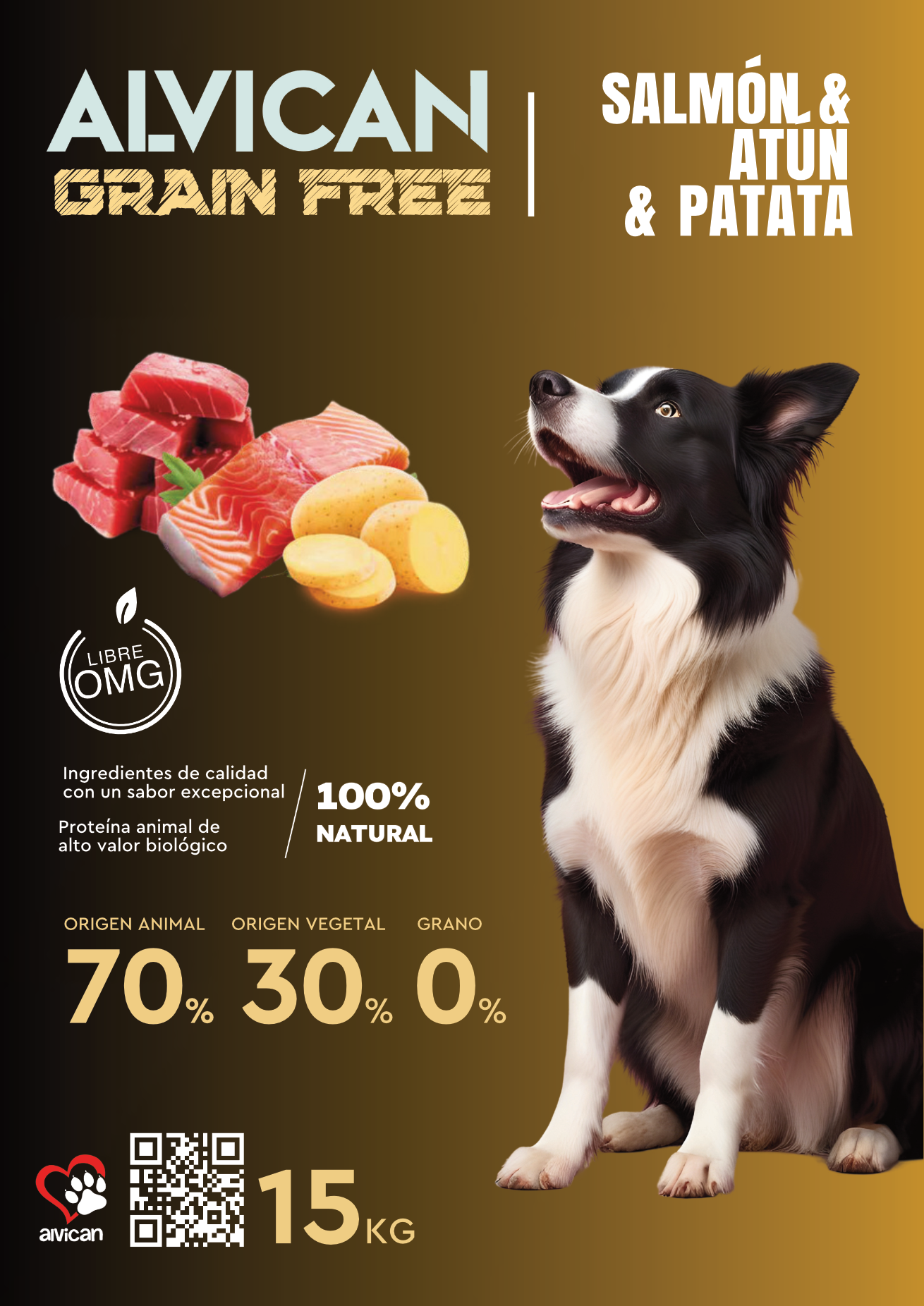 ALVICAN A4 solo 15kg kg GRAIN front